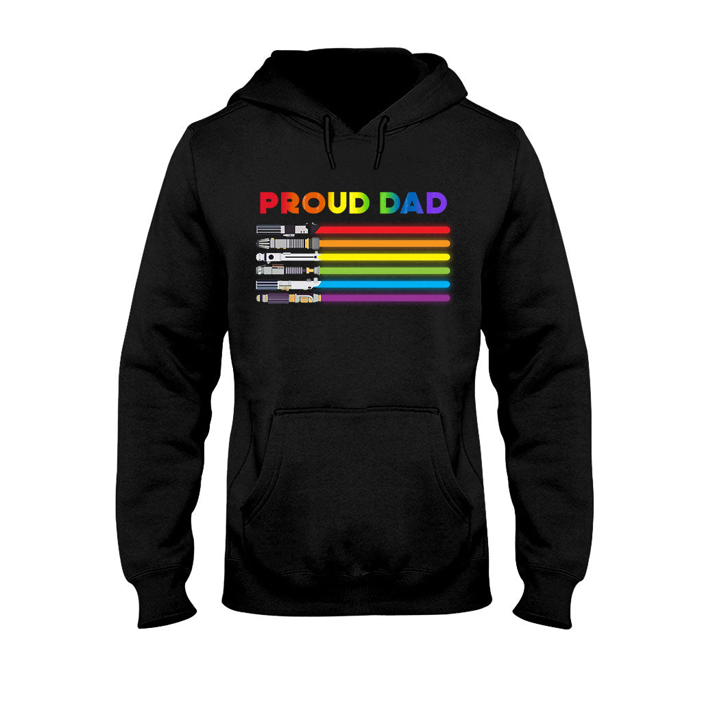 Personalized Proud Dad LGBT Support T-shirt & Hoodie Gift T-shirt & Hoodie GradoCreations