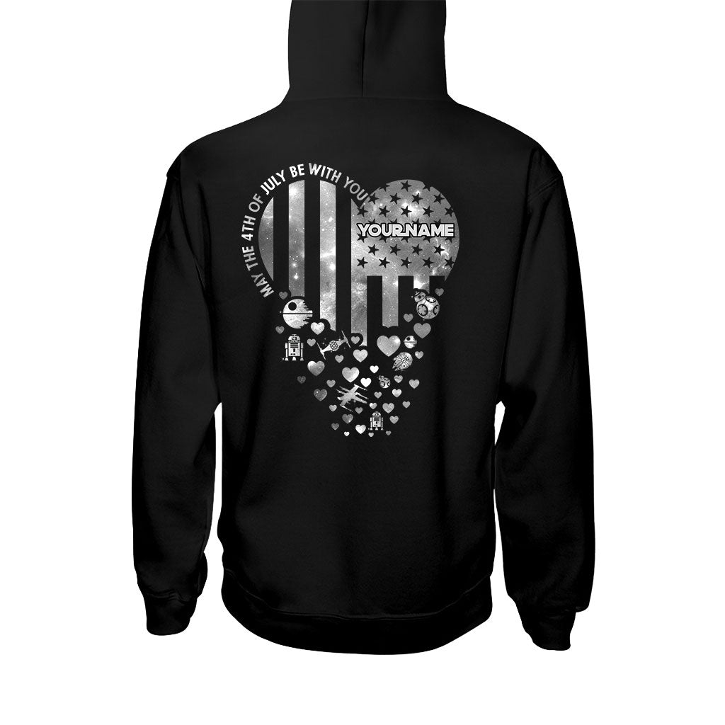 Personalized Independence Day T-Shirt & Hoodie Custom Name Star Wars Gift T-shirt & Hoodie GradoCreations