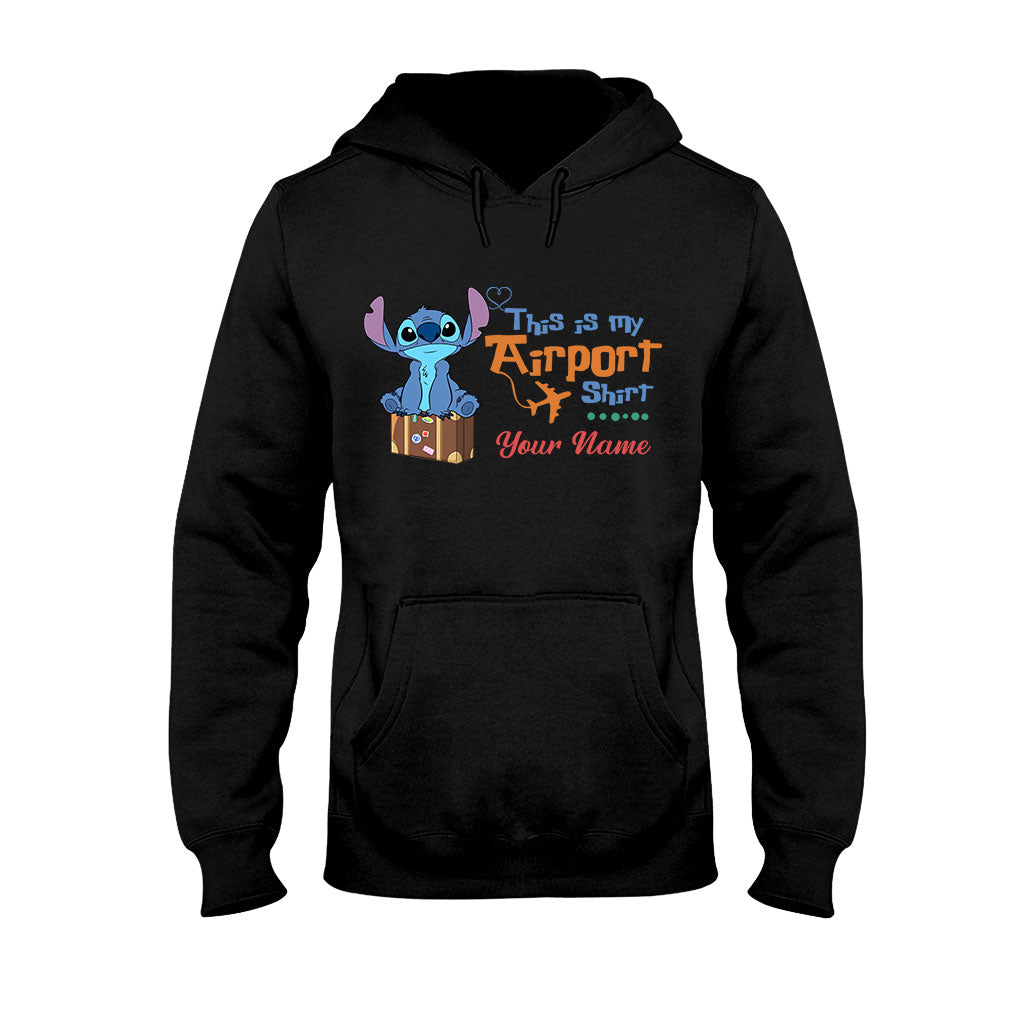 Personalized Ohana Airport T-shirt & Hoodie Custom Name Gift T-shirt & Hoodie GradoCreations