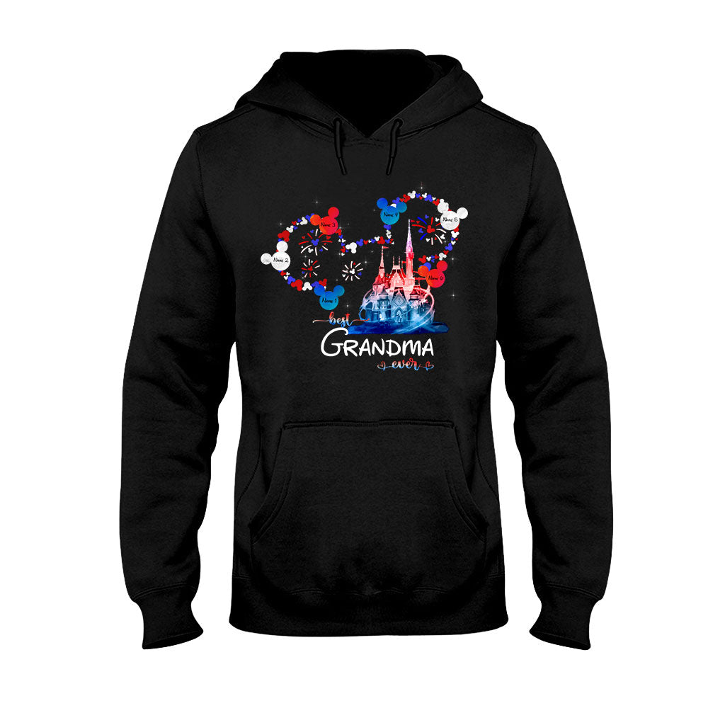 Personalized Best Grandma Ever T-shirt & Hoodie for Independence Day Gift T-shirt & Hoodie GradoCreations
