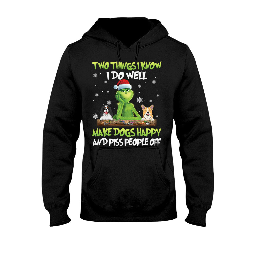 Personalized Grinch Christmas T-Shirt & Hoodie Gift for Dog Lovers T-shirt & Hoodie GradoCreations