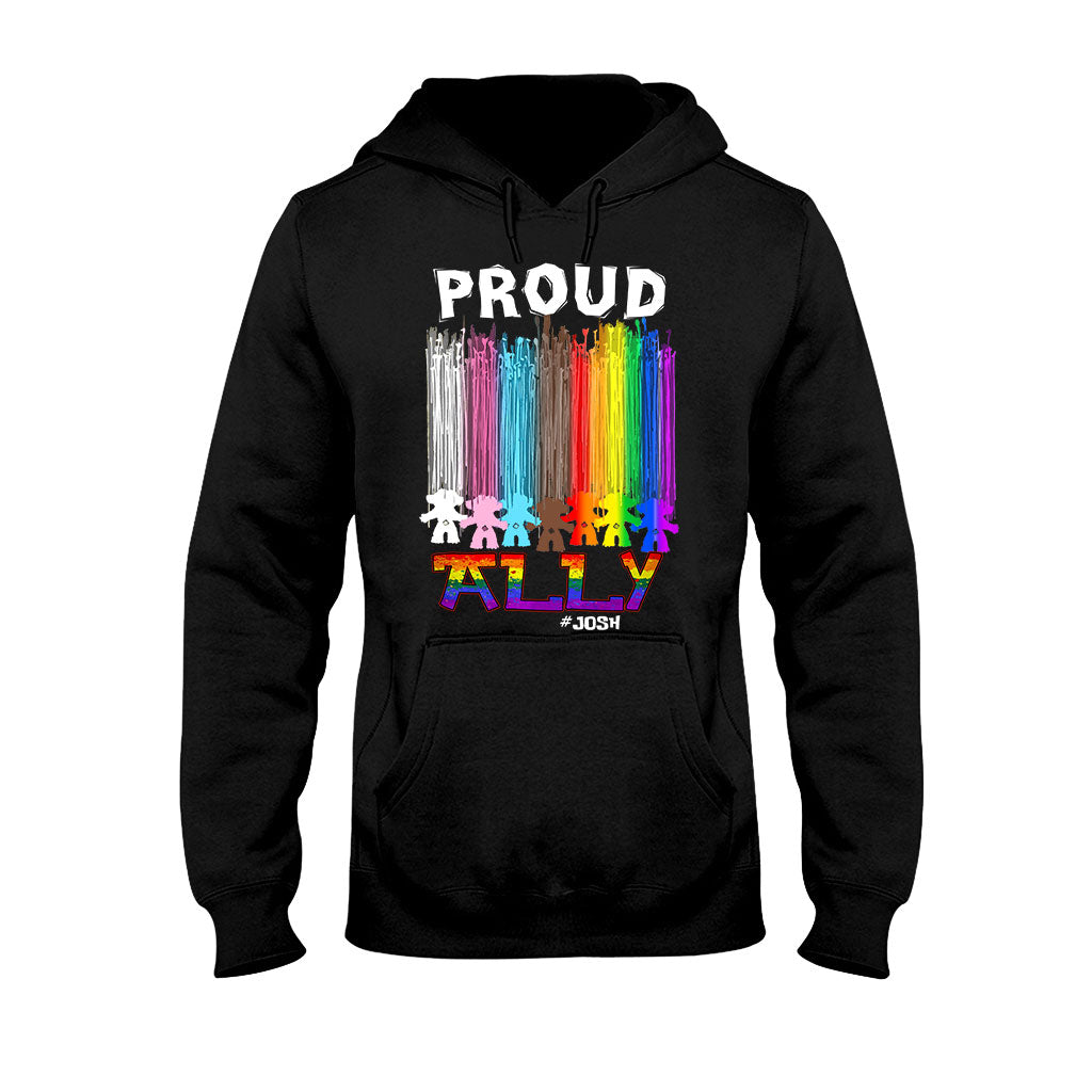 Personalized Proud Ally LGBT T-shirt & Hoodie for Everyone T-shirt & Hoodie GradoCreations