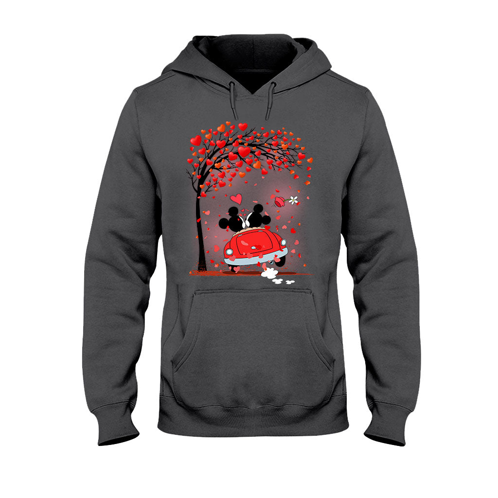 Personalized Couple T-Shirt & Hoodie with Heart Design for Valentine’s Day T-shirt & Hoodie GradoCreations