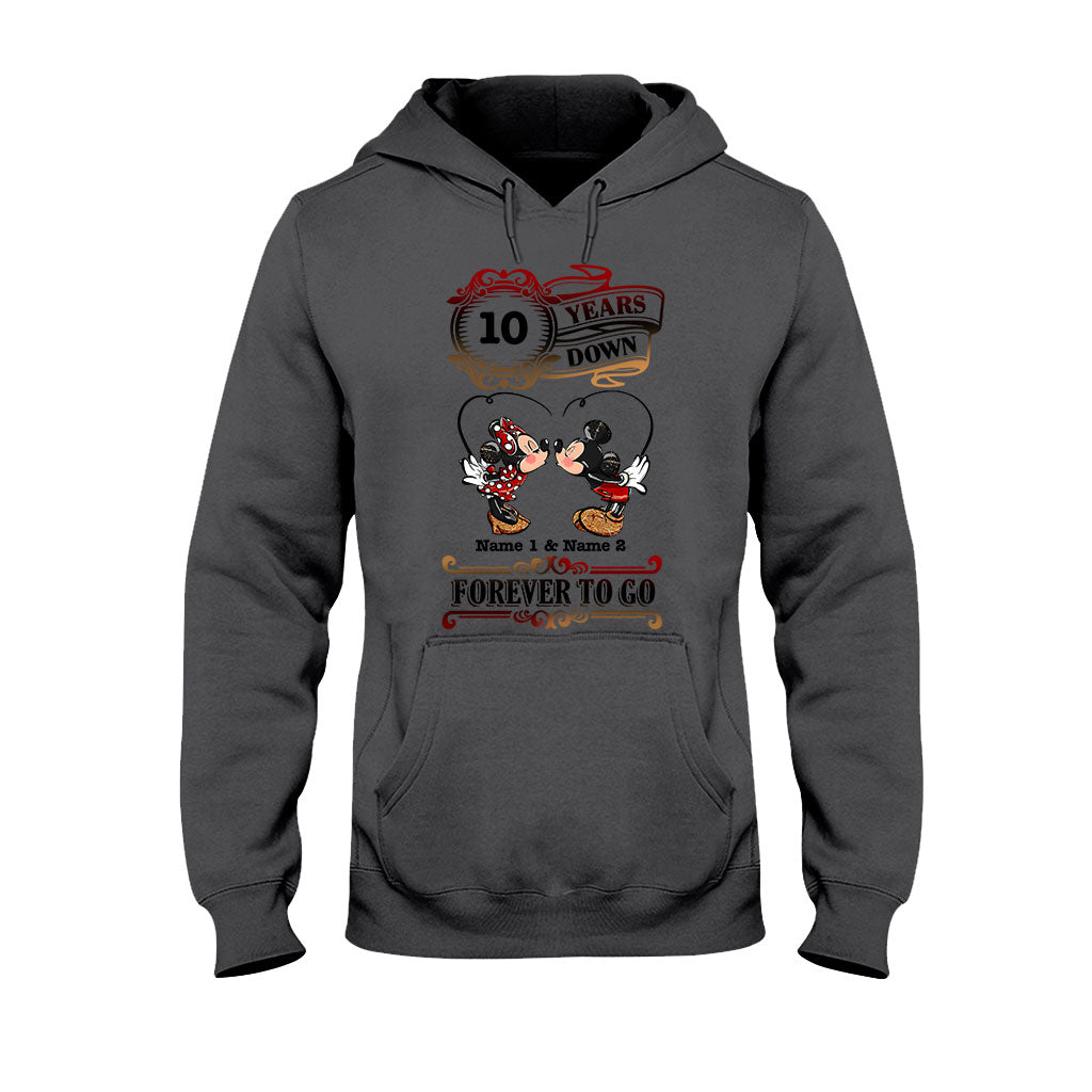 Personalized Couple T-shirt and Hoodie Custom Names Forever to Go Gift T-shirt & Hoodie GradoCreations