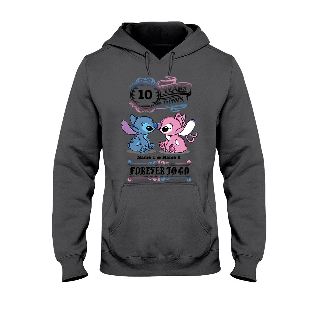 Personalized Couple T-shirt and Hoodie Custom Names Forever To Go Gift T-shirt & Hoodie GradoCreations