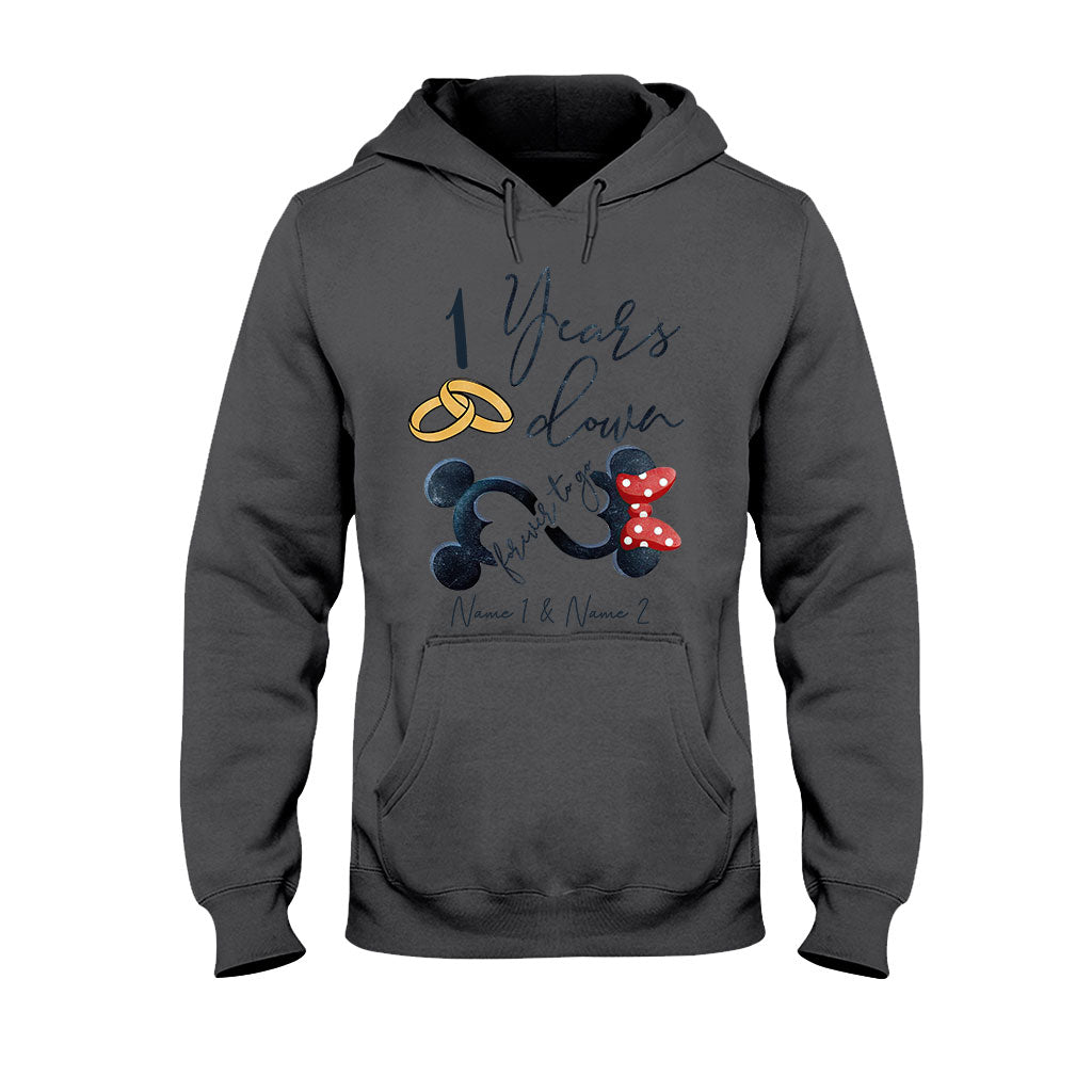 Personalized Couple Mouse T-shirt & Hoodie Custom Names Gift T-shirt & Hoodie GradoCreations