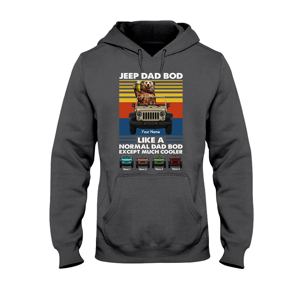 Personalized Jeep Dad Bod T-shirt & Hoodie Custom Name Gift T-shirt & Hoodie GradoCreations