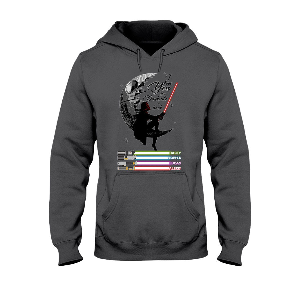 Personalized Father's Day T-shirt & Hoodie I Love You to the Darkside Gift T-shirt & Hoodie GradoCreations