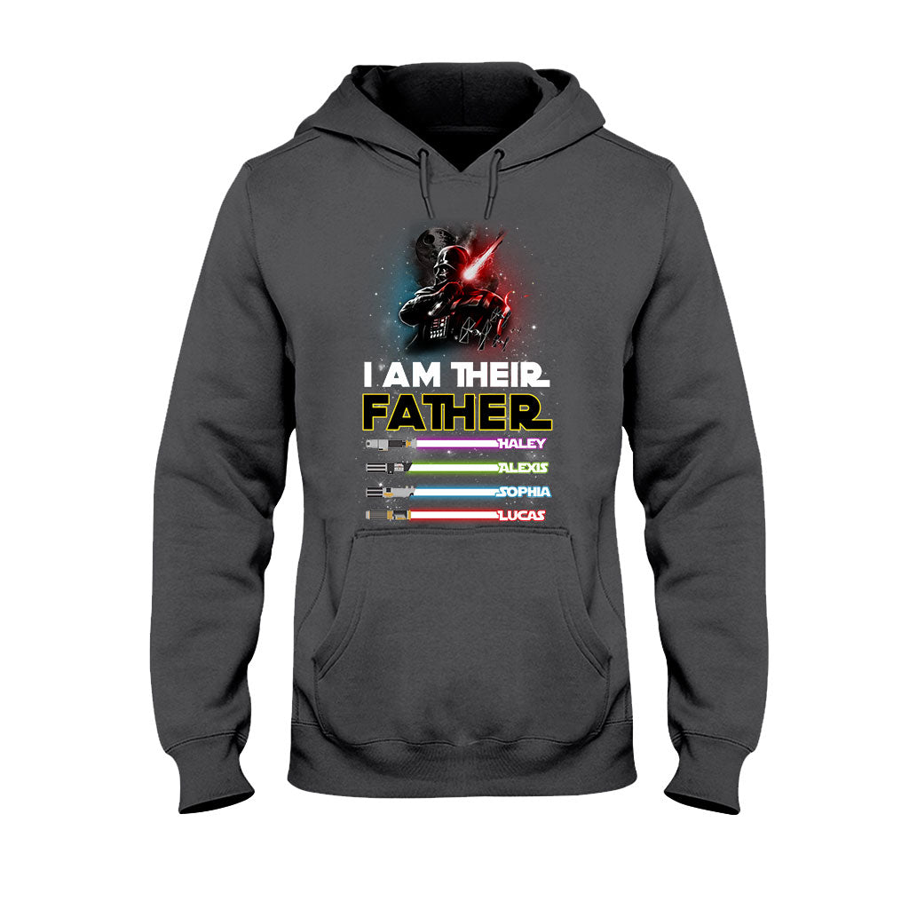 Personalized Father T-shirt & Hoodie with Custom Names | Father's Day Gift T-shirt & Hoodie GradoCreations