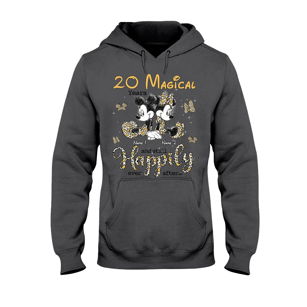 Personalized Couple T-shirt and Hoodie with Custom Names for Anniversary T-shirt & Hoodie GradoCreations