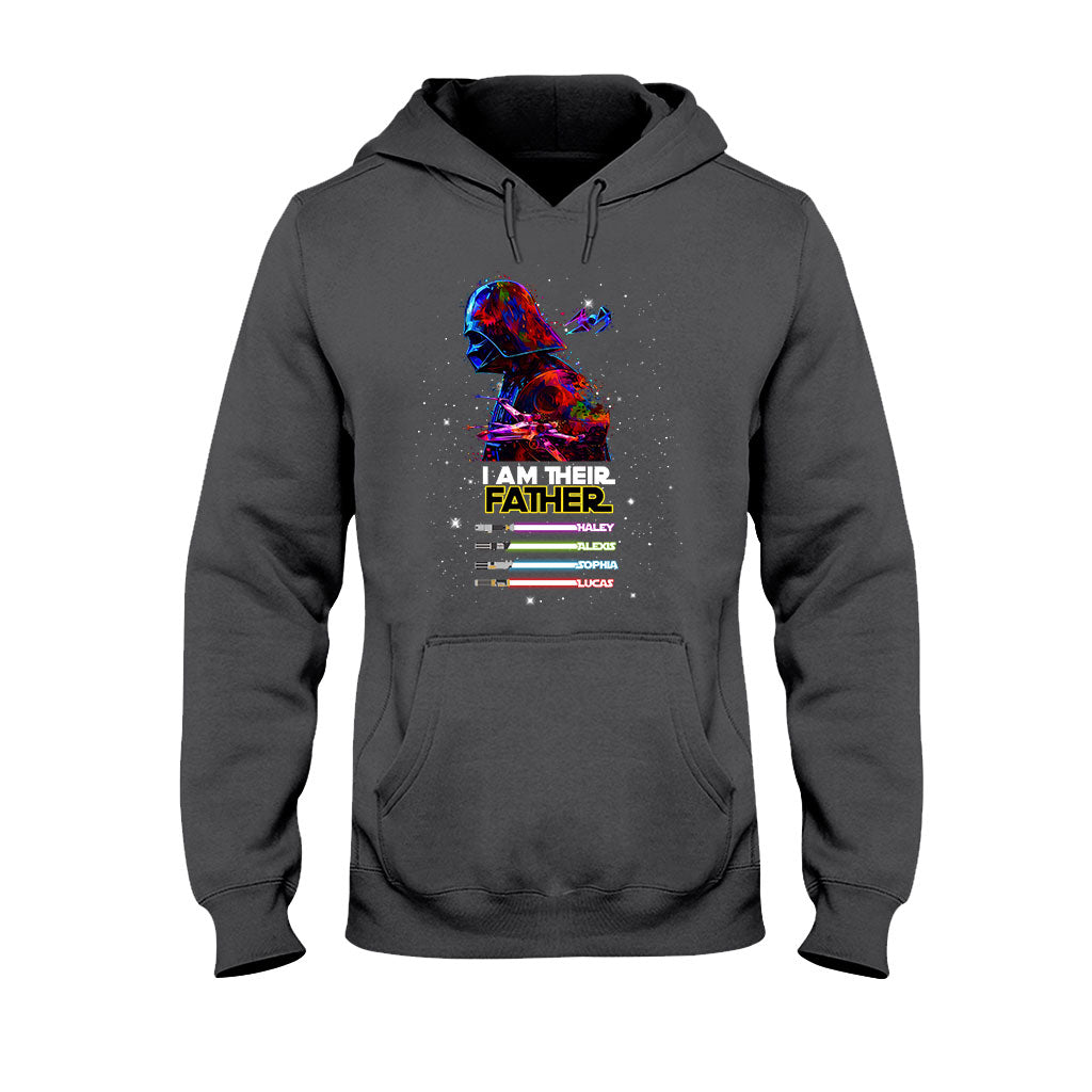 Personalized Darth Vader Lightsaber T-Shirt for Dad - Custom Star Wars Family Shirt T-shirt & Hoodie GradoCreations