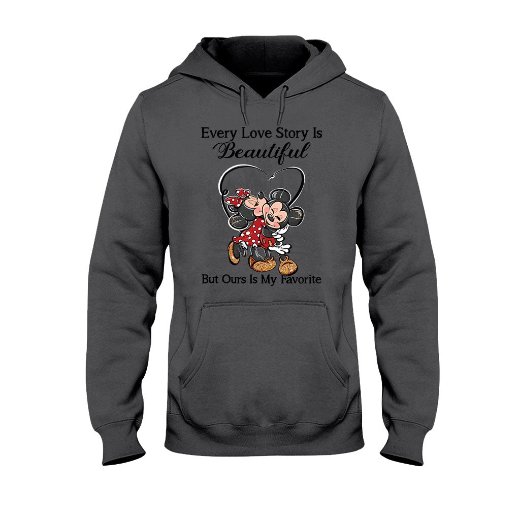 Personalized Love Story Mouse T-Shirt & Hoodie Gift for Couples T-shirt & Hoodie GradoCreations