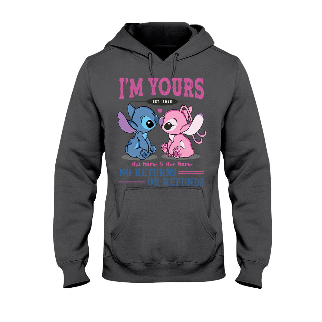 Personalized I'm Yours T-shirt & Hoodie with Custom Names for Couple Gift T-shirt & Hoodie GradoCreations