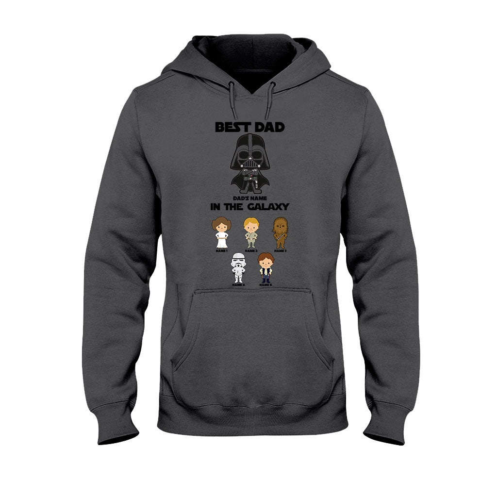 Personalized Best Dad In The Galaxy T-Shirt & Hoodie Gift for Father's Day T-shirt & Hoodie GradoCreations