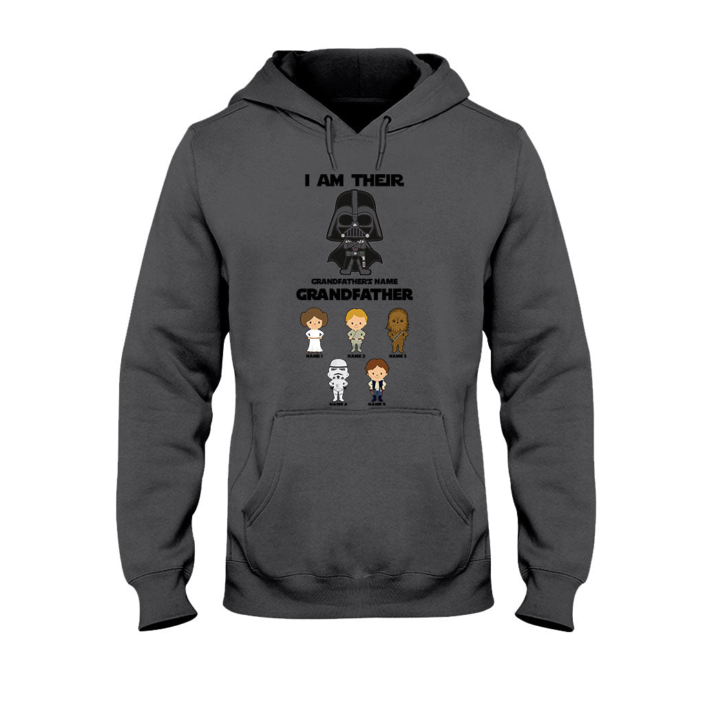 Personalized Father's Day T-shirt with Custom Names & Darth Vader Design T-shirt & Hoodie GradoCreations