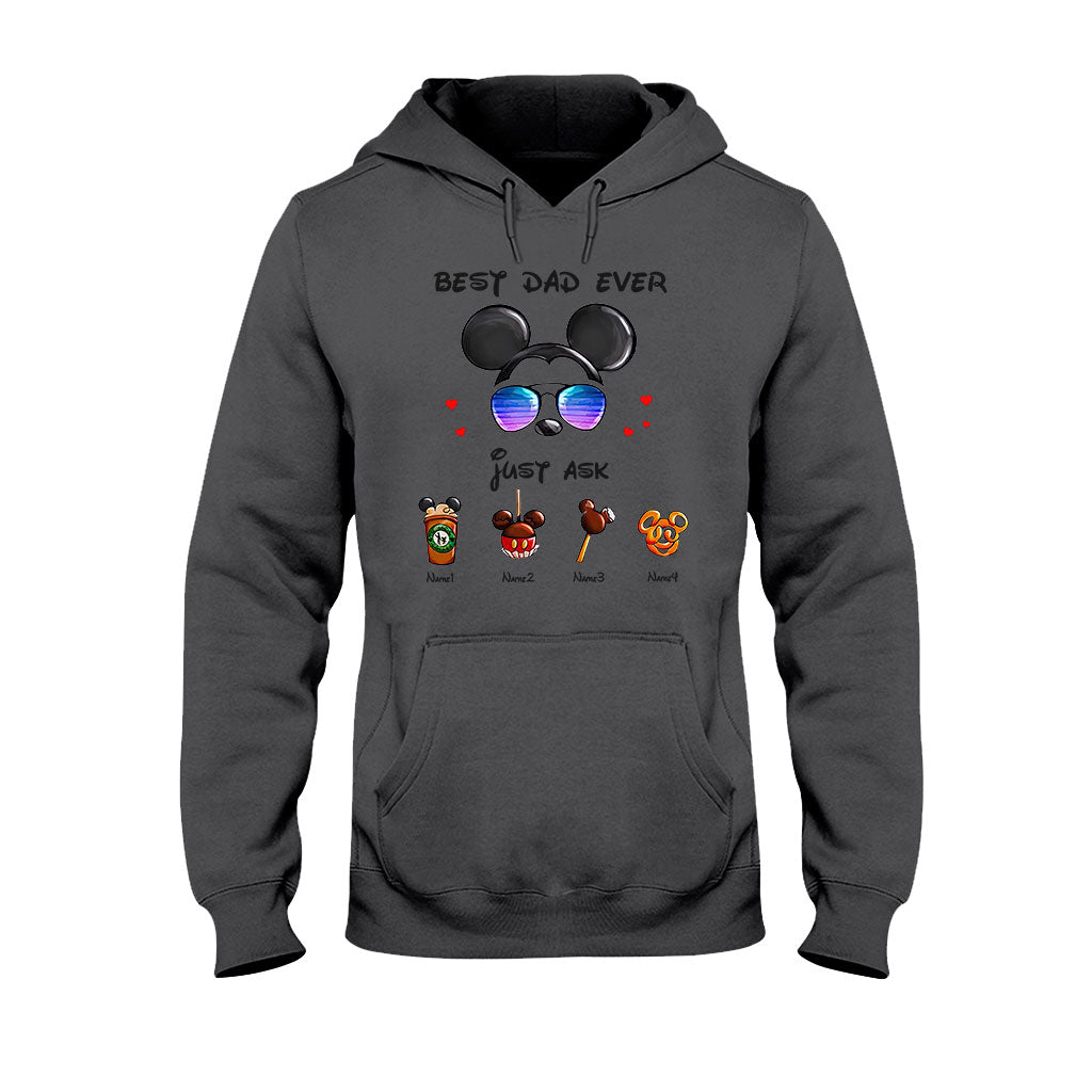 Personalized Best Dad Ever Mouse T-shirt and Hoodie Gift for Father's Day T-shirt & Hoodie GradoCreations
