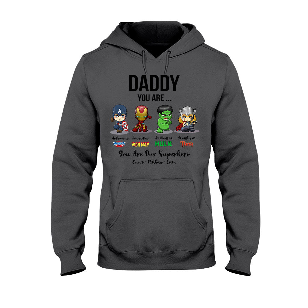 Personalized Father's Day T-shirt Hoodie Superhero Gift T-shirt & Hoodie GradoCreations