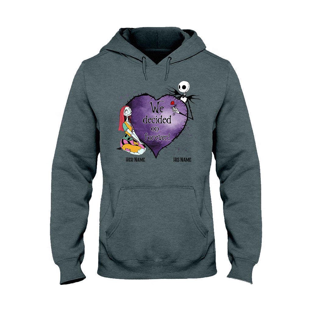 Personalized Couple T-Shirt & Hoodie Custom Names Gift T-shirt & Hoodie GradoCreations