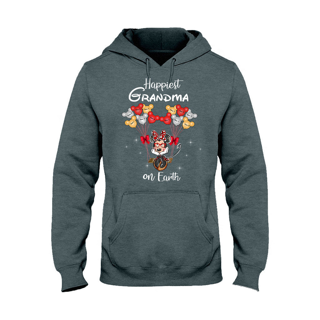 Personalized Grandma T-Shirt & Hoodie with Happiest Grandma Design T-shirt & Hoodie GradoCreations