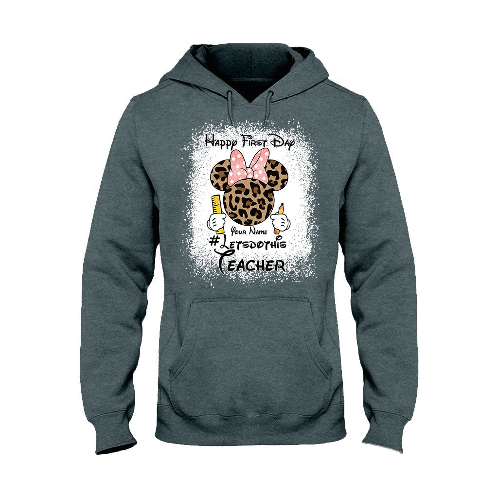 Personalized Teacher T-shirt & Hoodie Happy First Day Gift T-shirt & Hoodie GradoCreations