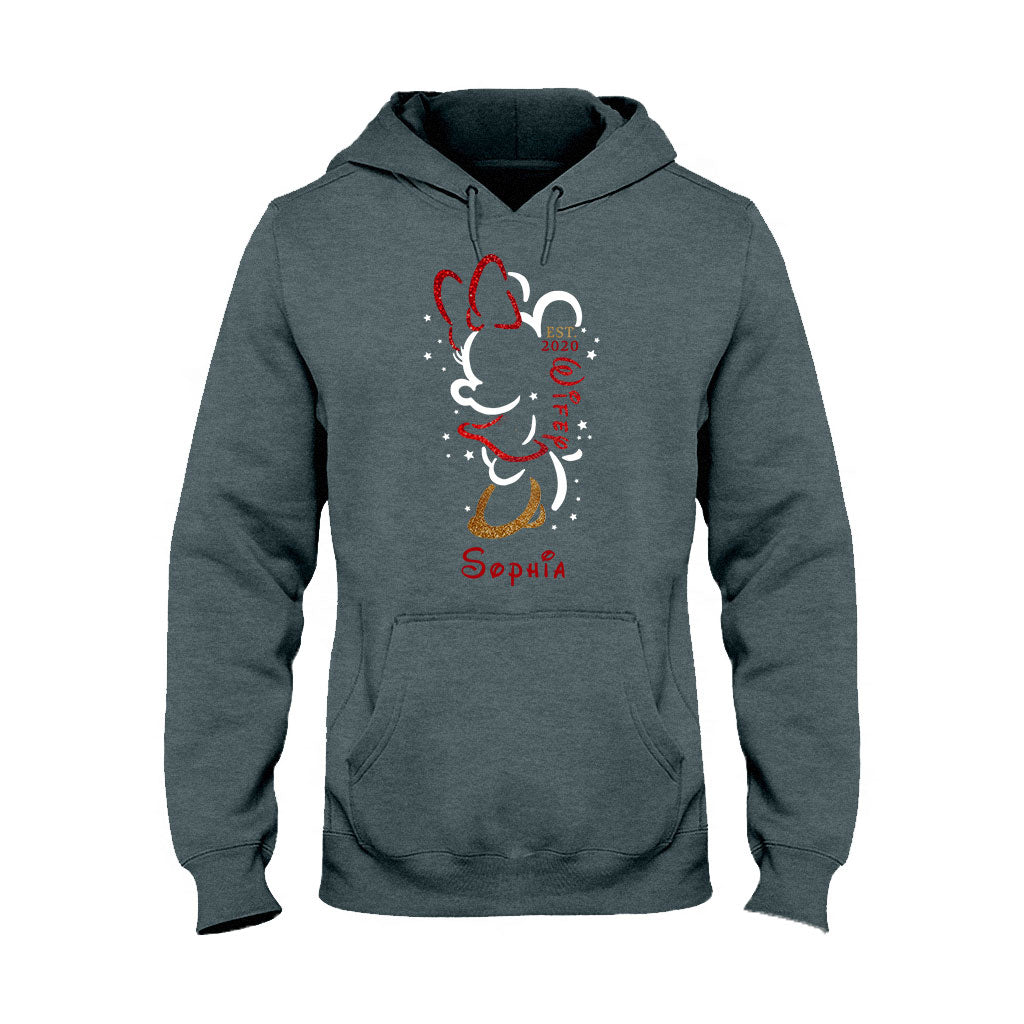 Personalized Couple T-Shirt and Hoodie Set with Names for Anniversary Gift T-shirt & Hoodie GradoCreations