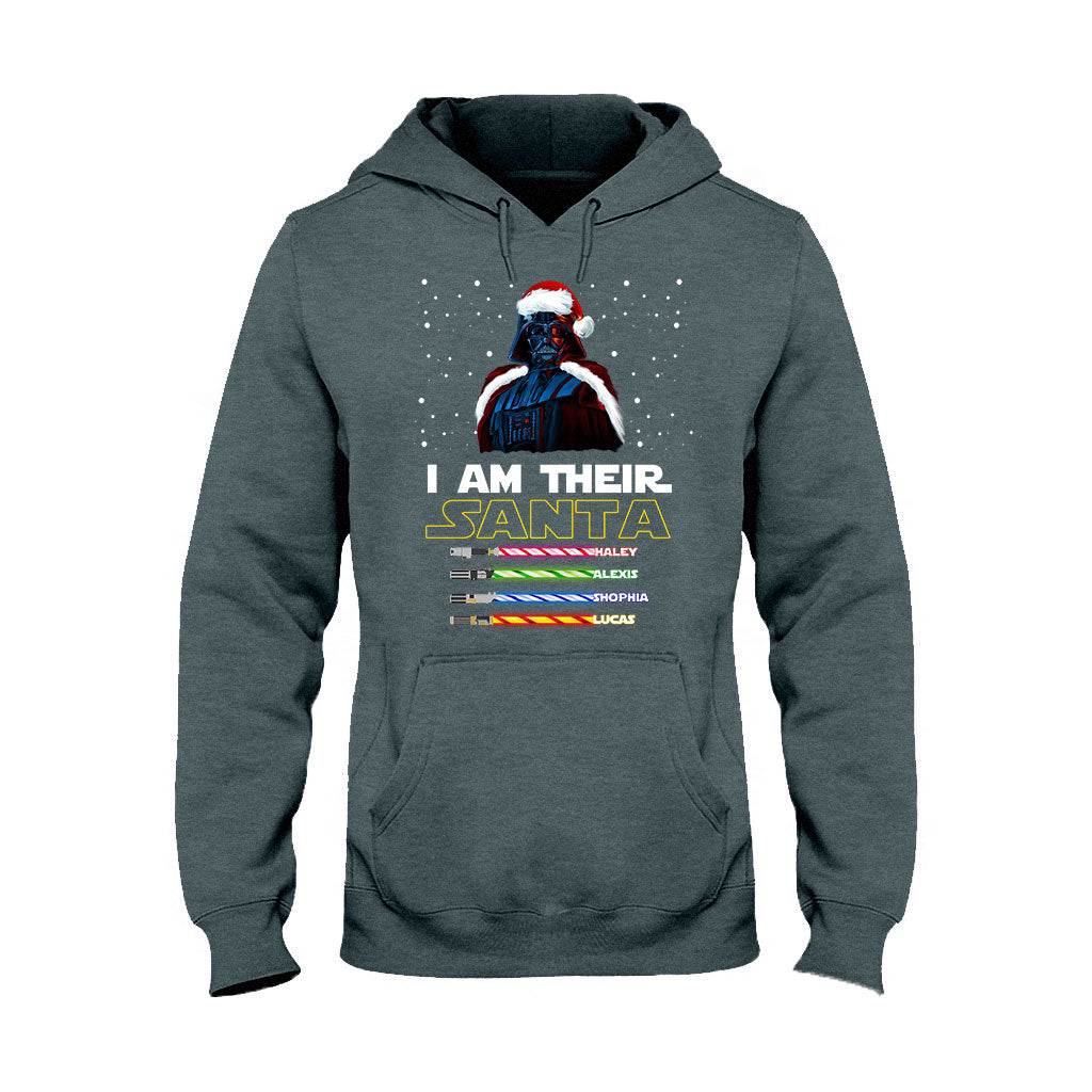 Personalized Christmas T-Shirt & Hoodie Gift for Dad - I Am Their Santa T-shirt & Hoodie GradoCreations