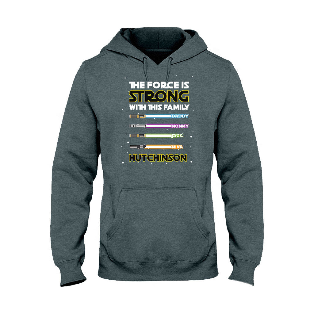 Personalized Family T-Shirt Custom Name The Force Is Strong Gift T-shirt & Hoodie GradoCreations