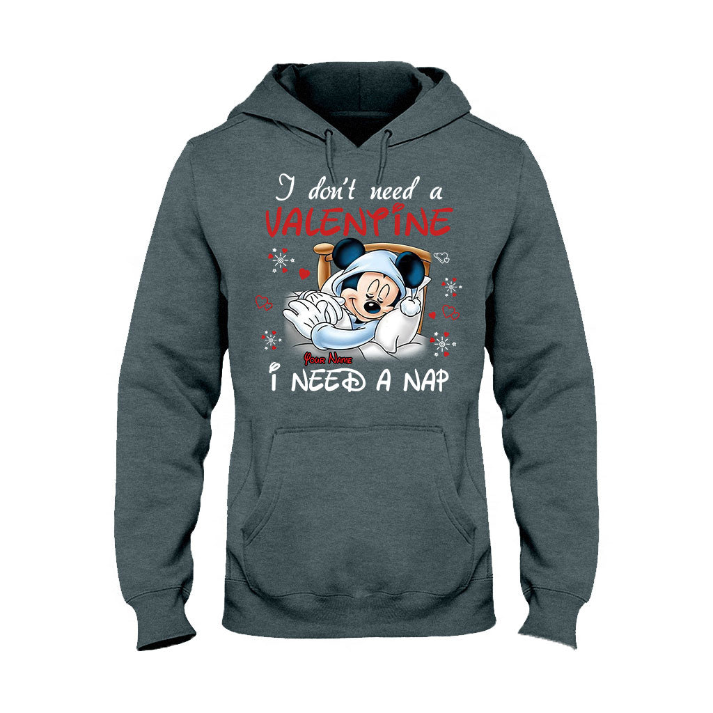 Personalized Valentine T-shirt with Mickey Mouse Design for Her T-shirt & Hoodie GradoCreations