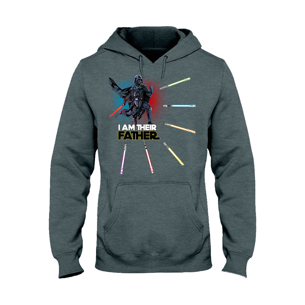 Personalized I Am Their Father T-shirt & Hoodie Custom Names Gift for Dad T-shirt & Hoodie GradoCreations