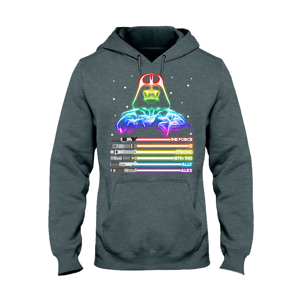Personalized LGBT Support T-Shirt & Hoodie with Custom Name T-shirt & Hoodie GradoCreations