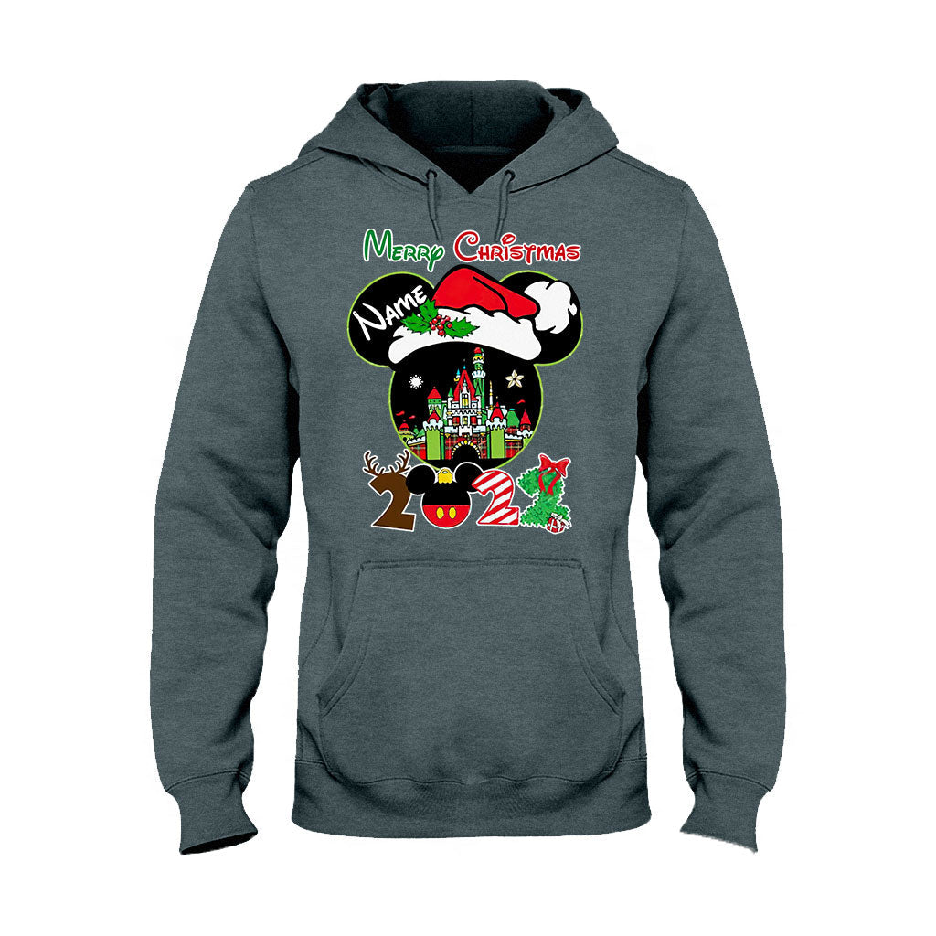 Personalized Christmas Mouse T-shirt & Hoodie Custom Name Gift T-shirt & Hoodie GradoCreations