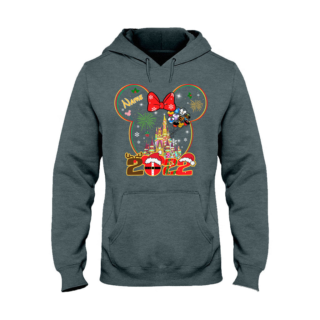 Personalized Christmas Mouse T-shirt & Hoodie for Kids - Custom Name Gift T-shirt & Hoodie GradoCreations