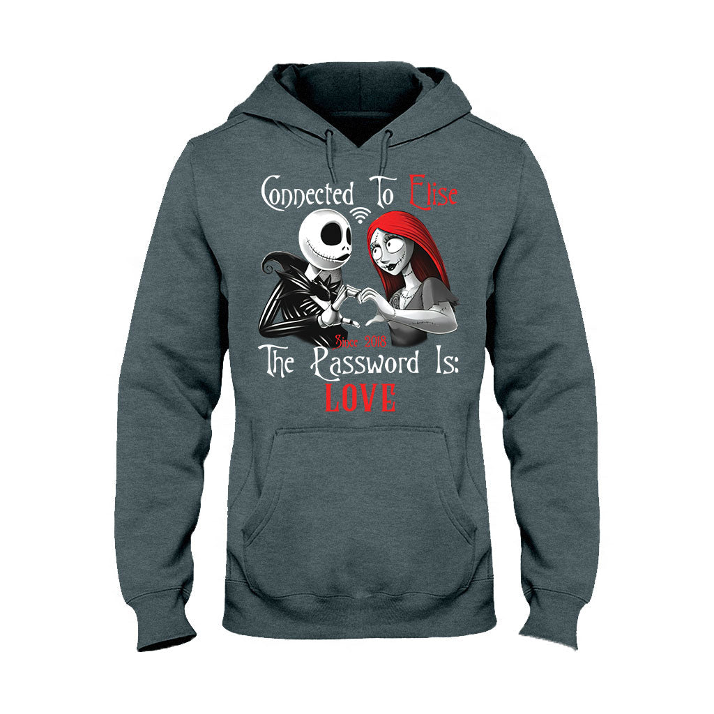 Personalized Couple T-Shirt & Hoodie with Custom Name Gift T-shirt & Hoodie GradoCreations