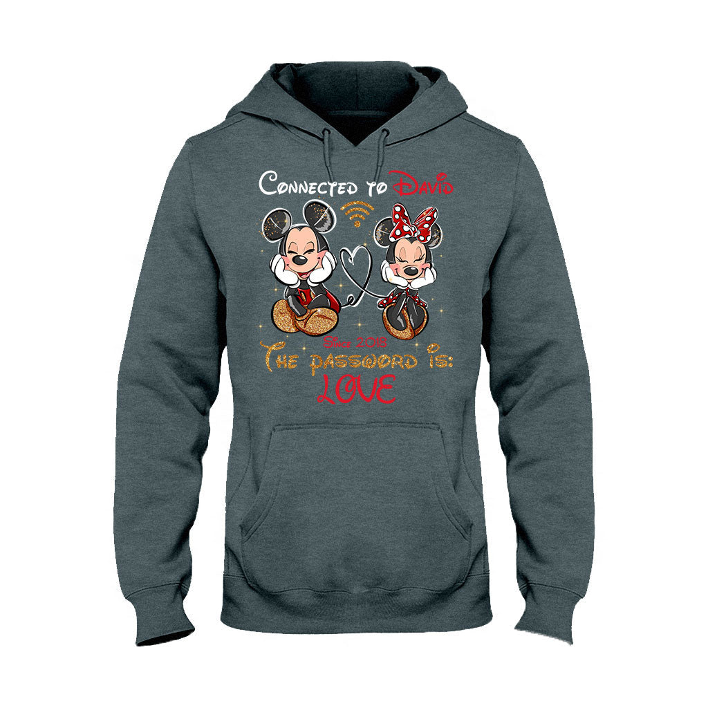 Personalized Couple T-shirt and Hoodie with Custom Names & Year T-shirt & Hoodie GradoCreations