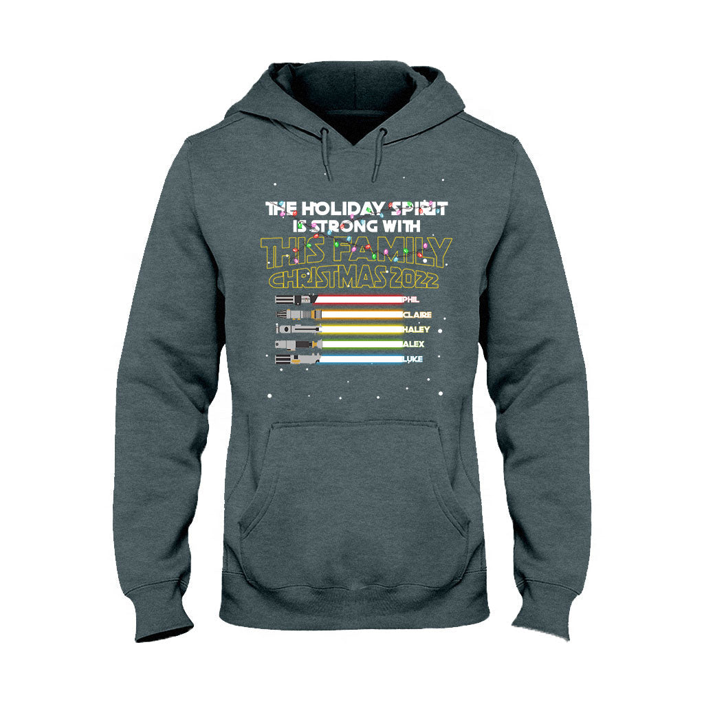 Personalized Christmas Family T-Shirt with Holiday Spirit Design T-shirt & Hoodie GradoCreations