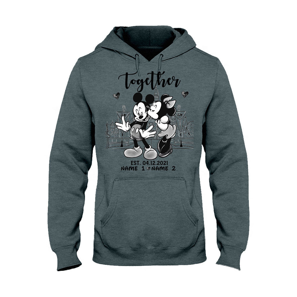 Personalized Couple Mouse T-shirt & Hoodie Gift for Anniversary T-shirt & Hoodie GradoCreations