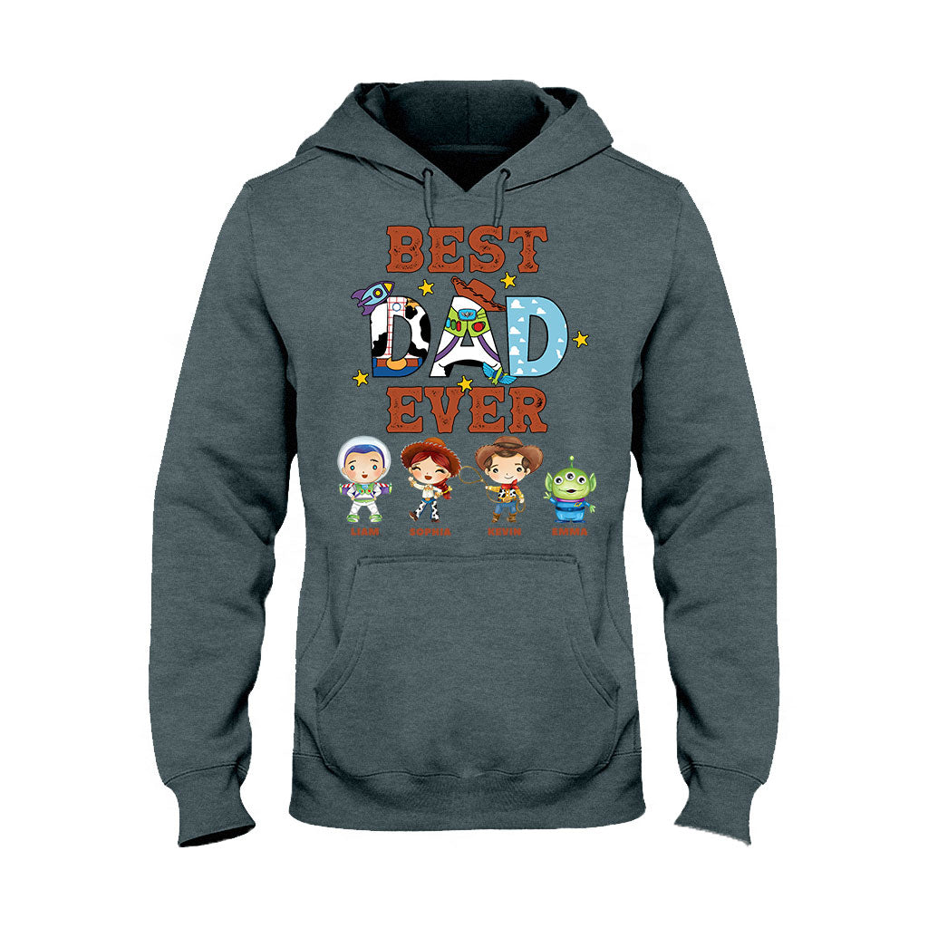 Personalized Best Dad Ever T-shirt and Hoodie Gift for Father's Day T-shirt & Hoodie GradoCreations