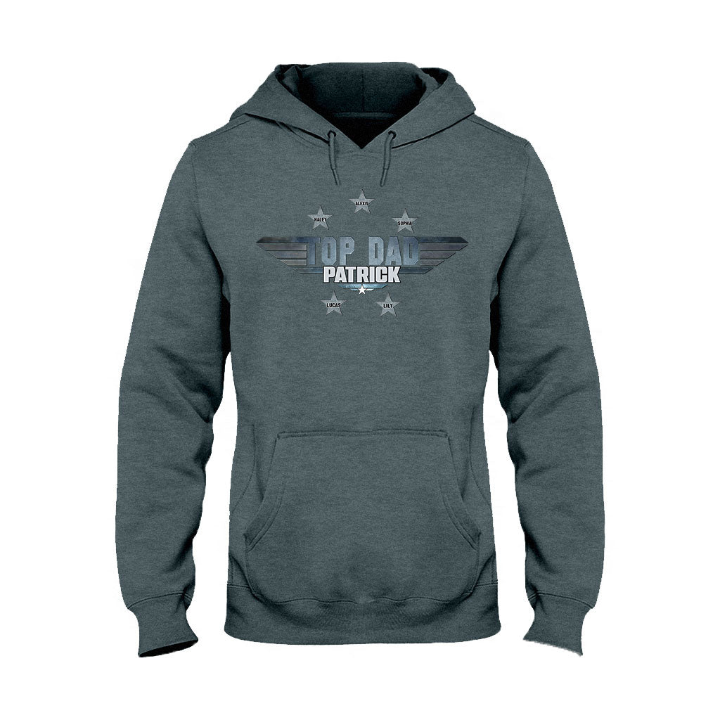 Personalized Top Dad T-shirt & Hoodie Gift with Custom Name T-shirt & Hoodie GradoCreations