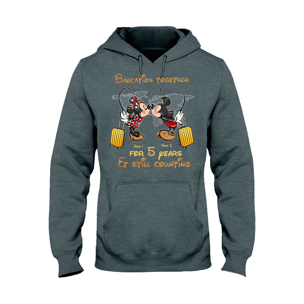 Personalized Couple Travel T-shirt & Hoodie Custom Name Gift T-shirt & Hoodie GradoCreations