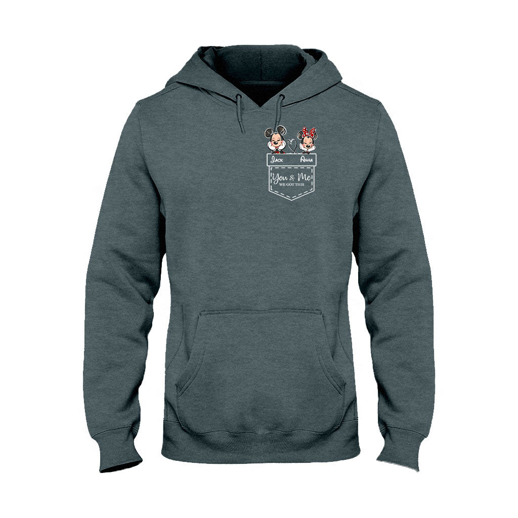 Personalized Mickey & Minnie T-shirt Hoodie Custom Couple Gift T-shirt & Hoodie GradoCreations