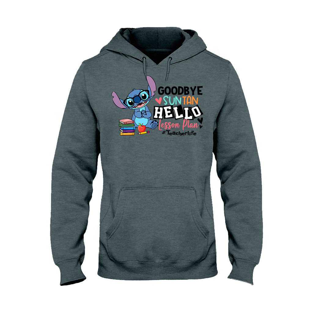 Personalized Teacher T-shirt & Hoodie Goodbye Suntan Lesson Plan Gift T-shirt & Hoodie GradoCreations