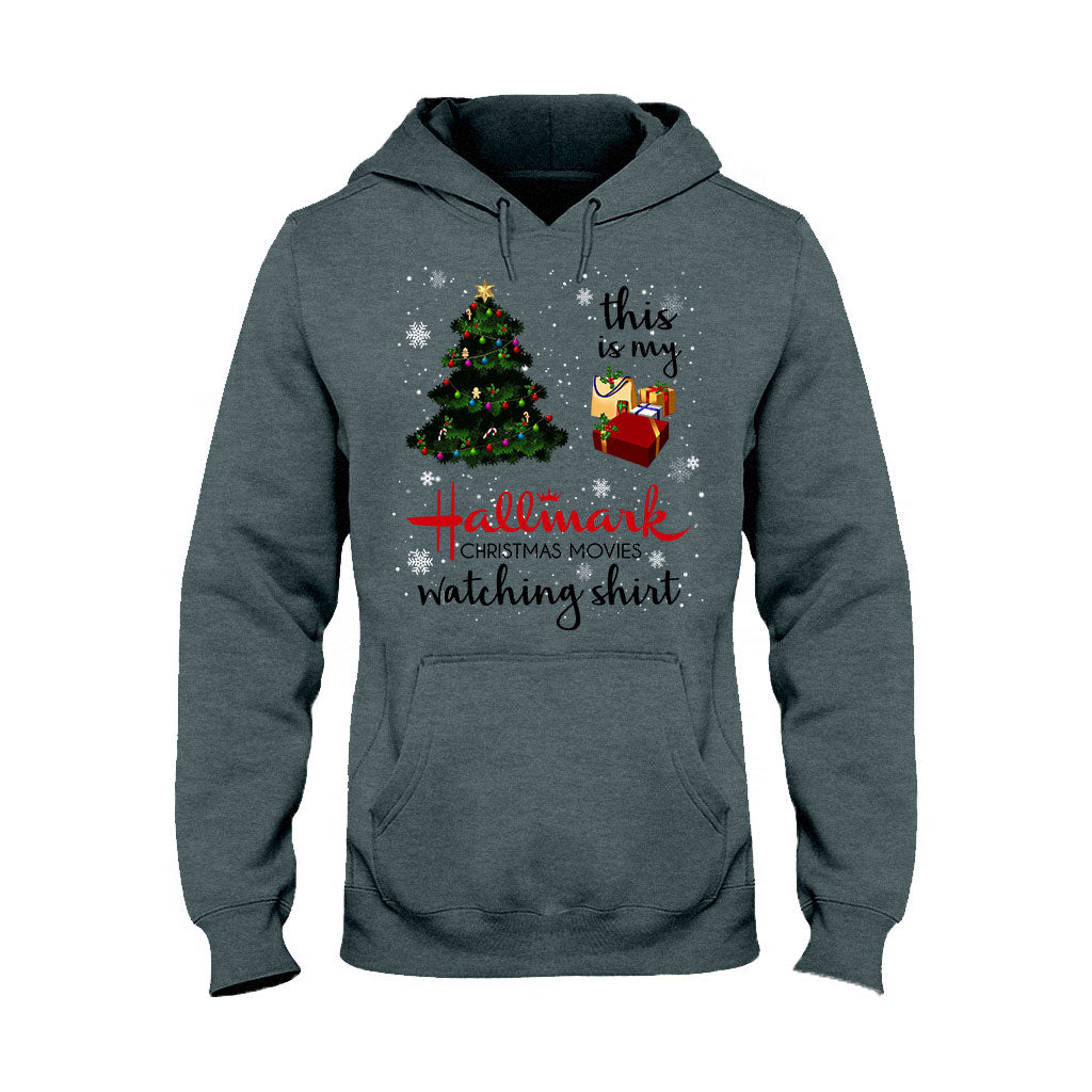 Personalized Hallmark Christmas Movies Watching T-shirt & Hoodie T-shirt & Hoodie GradoCreations