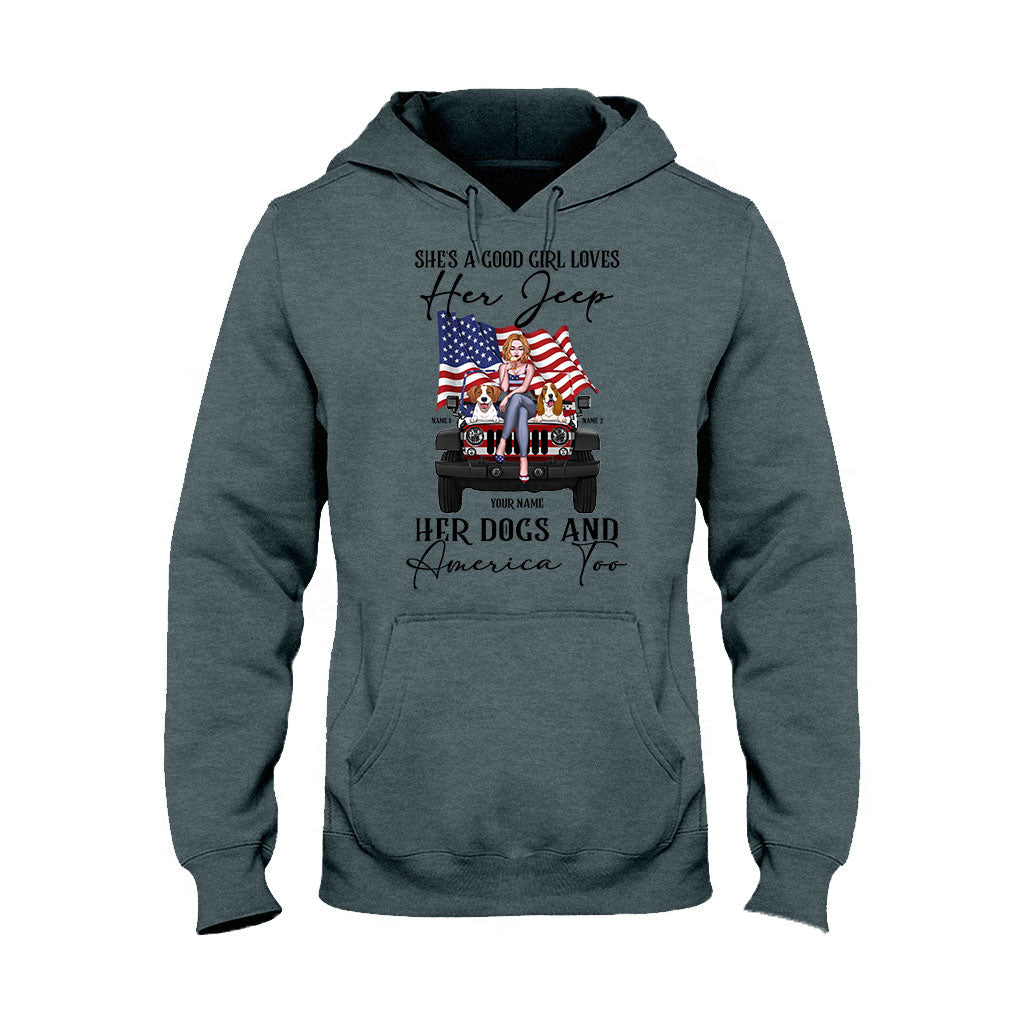 Personalized Independence Day T-Shirt & Hoodie with Names for Jeep Lovers T-shirt & Hoodie GradoCreations