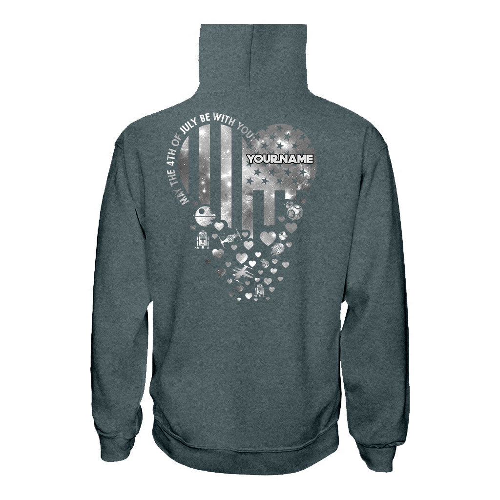 Personalized Independence Day T-Shirt & Hoodie Custom Name Star Wars Gift T-shirt & Hoodie GradoCreations