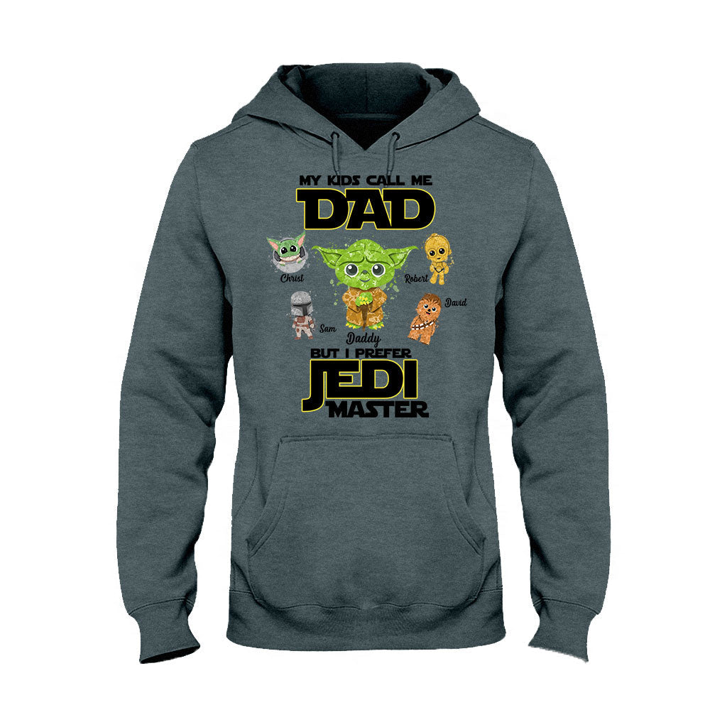 Personalized Jedi Master T-shirt for Dad with Custom Names T-shirt & Hoodie GradoCreations