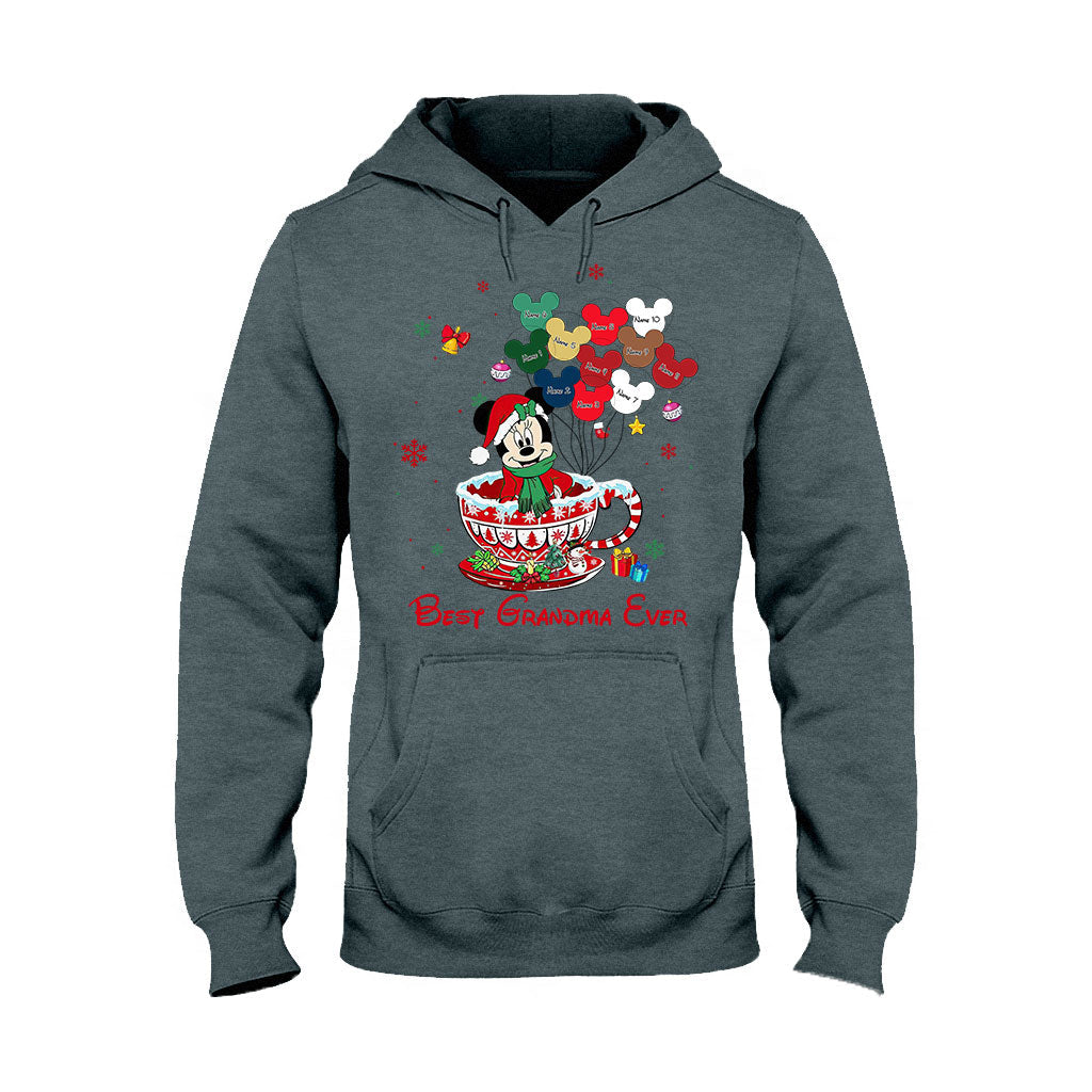 Personalized Christmas T-shirt & Hoodie for Grandma - Best Grandma Ever Gift T-shirt & Hoodie GradoCreations