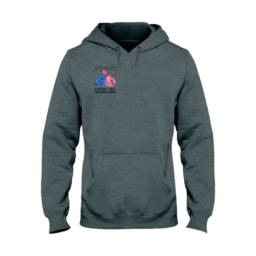 Personalized Just Married Couple T-Shirt & Hoodie Gift Idea T-shirt & Hoodie GradoCreations