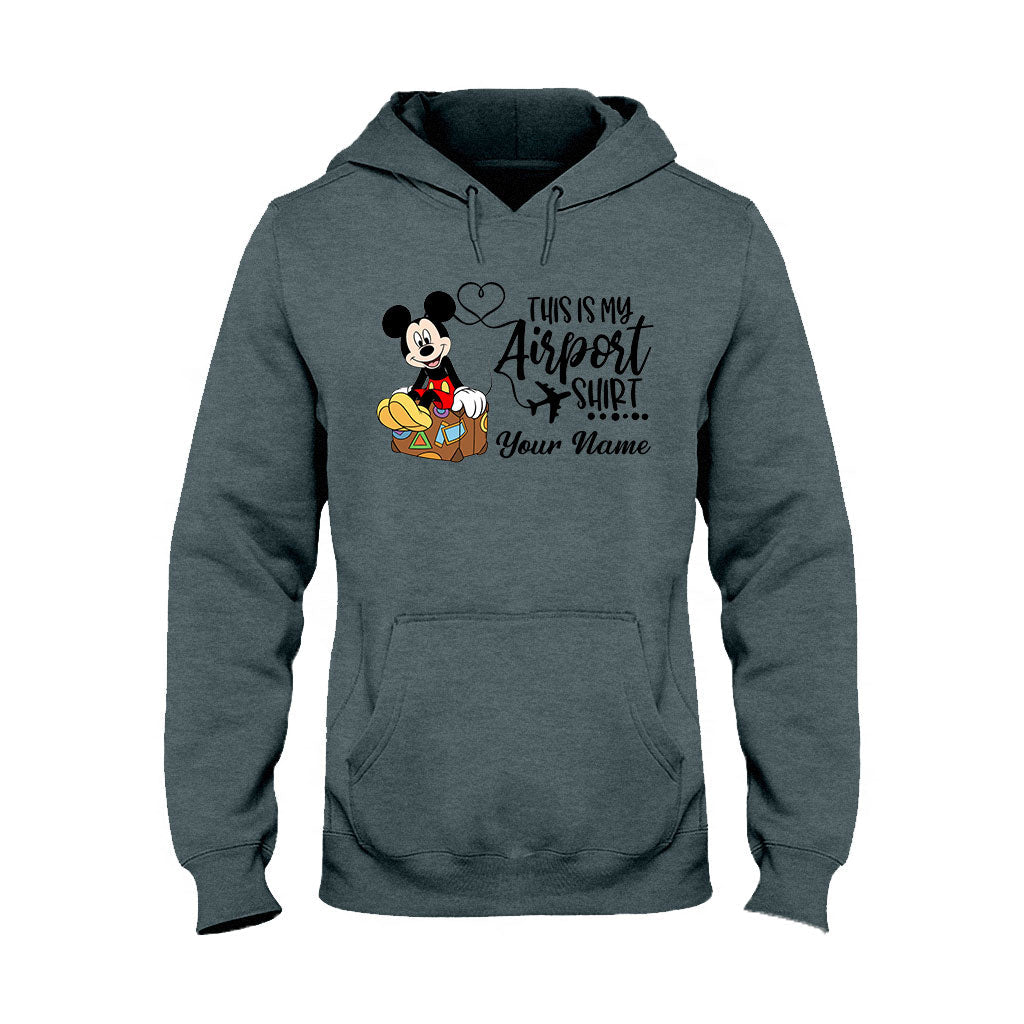 Personalized Airport Shirt Custom Name T-shirt & Hoodie for Travelers T-shirt & Hoodie GradoCreations