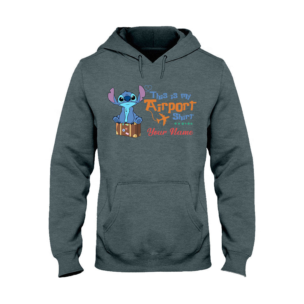 Personalized Ohana Airport T-shirt & Hoodie Custom Name Gift T-shirt & Hoodie GradoCreations