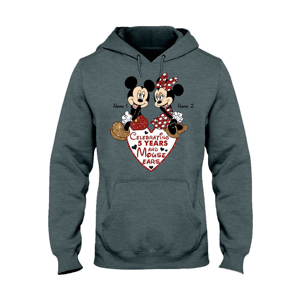 Personalized Couple Mouse T-shirt & Hoodie Gift for Anniversary T-shirt & Hoodie GradoCreations